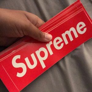 21 unused Supreme stickers